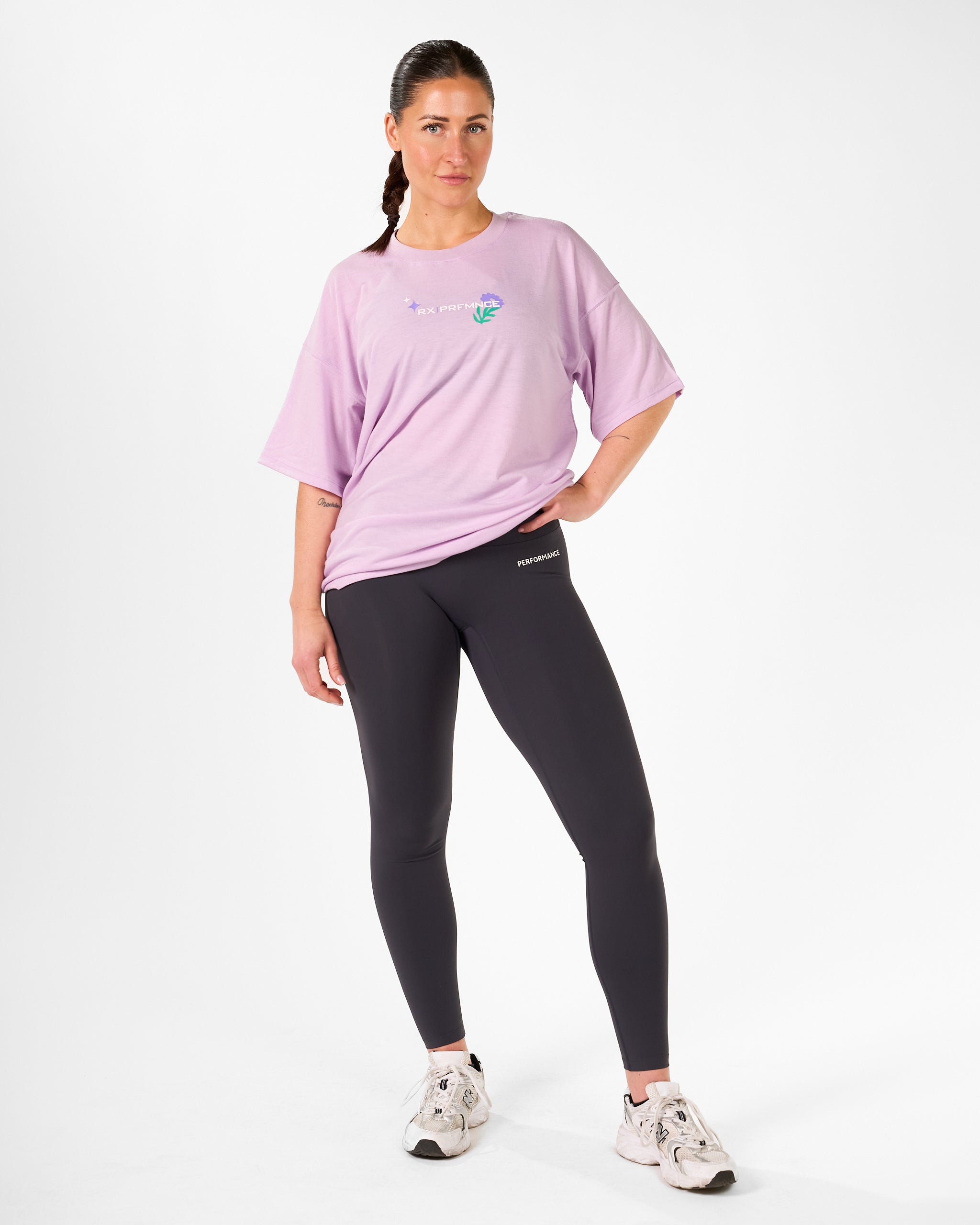 Strength Looks Good Tee Lavender-3