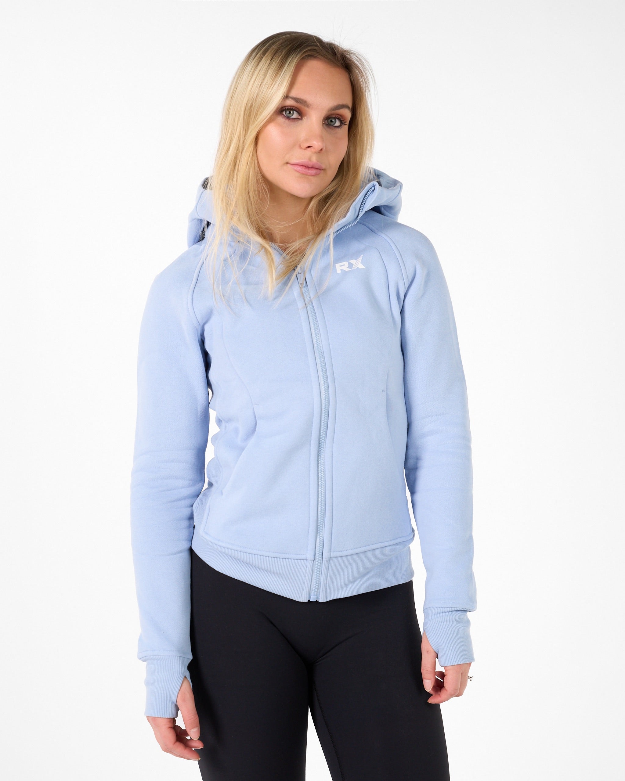 Karen Zip Hoodie Frozen Blue
