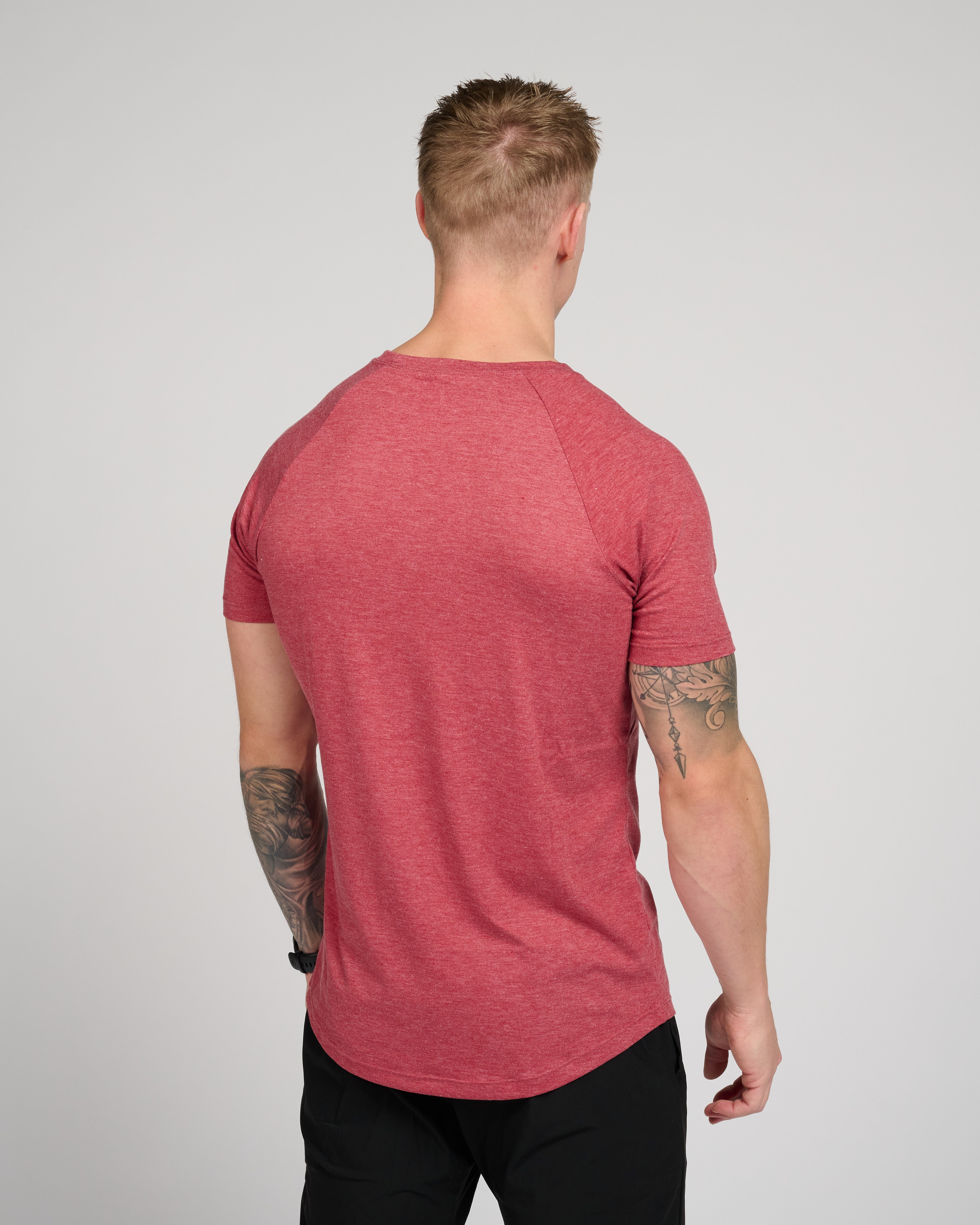 Murph T-Shirt Melange Red-3