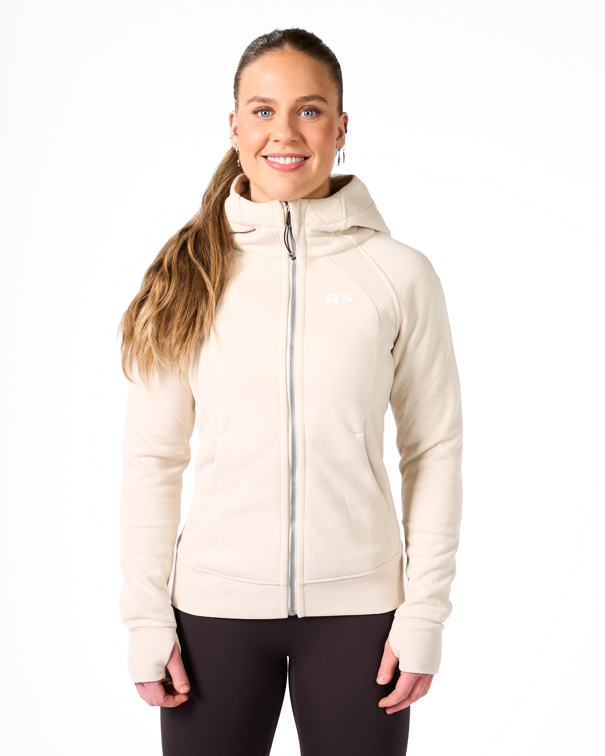 Karen lynlås hættetrøje sort