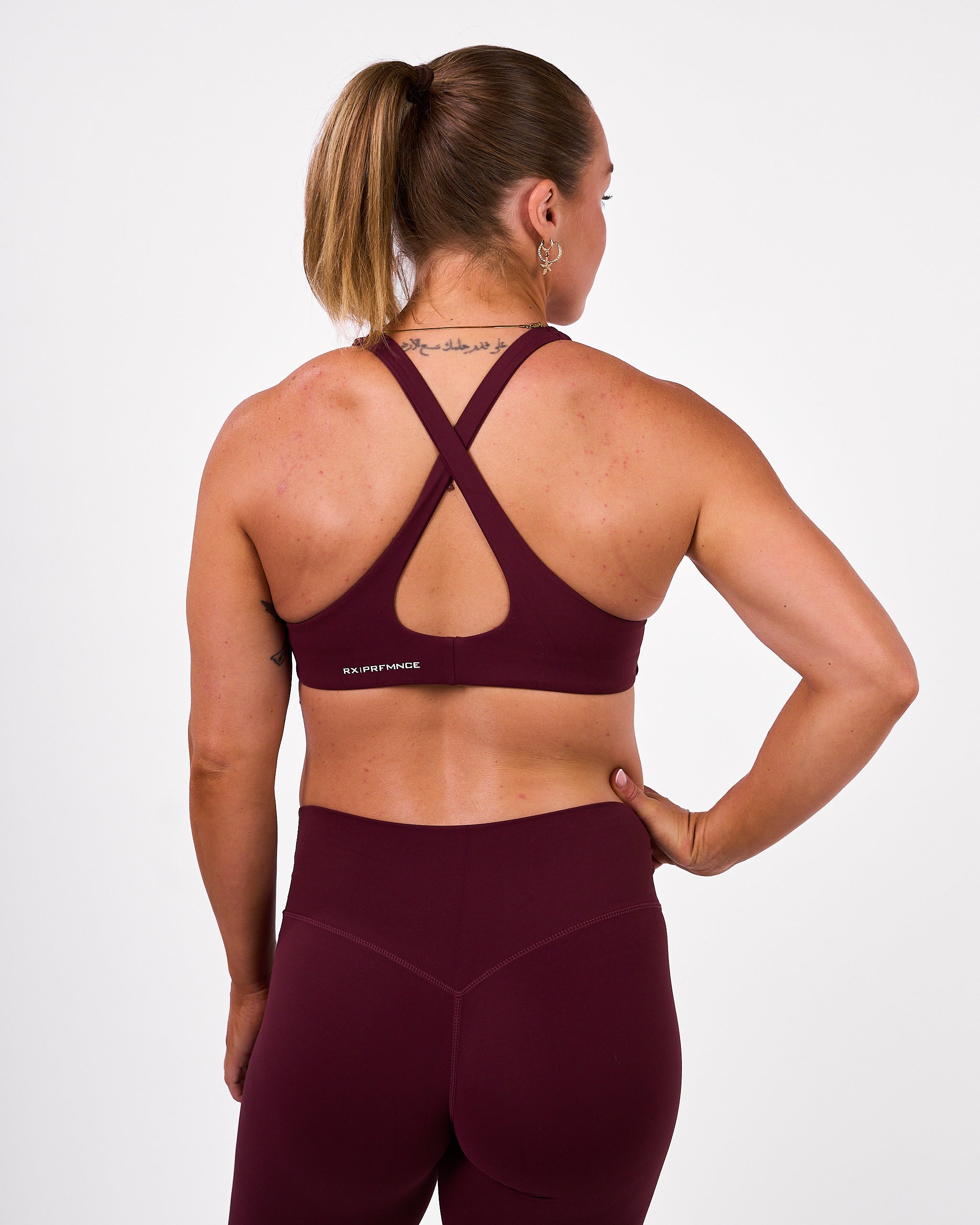 Aura Sport Bra Deep Burgundy-3