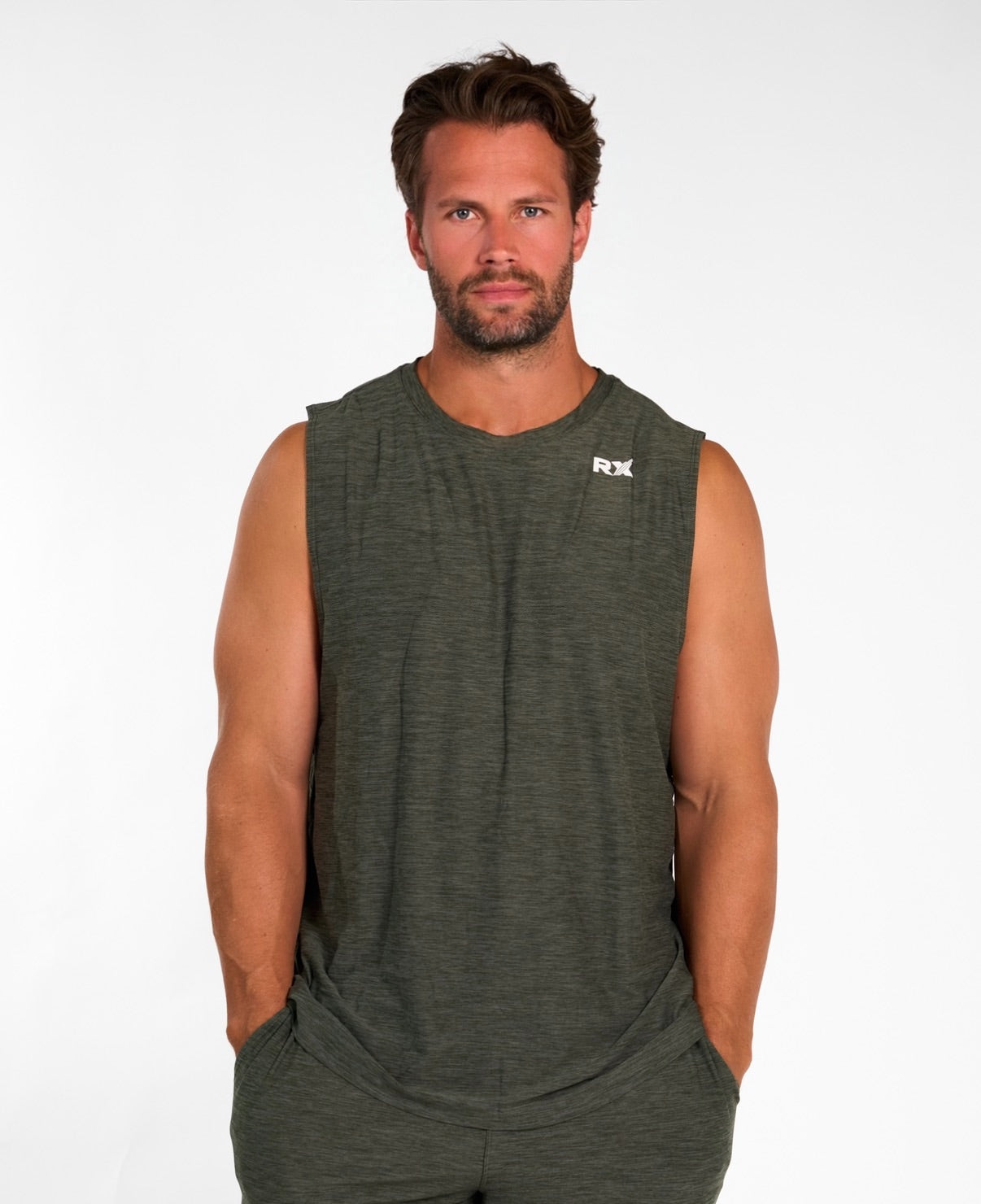 Core Tank Top Olive Night