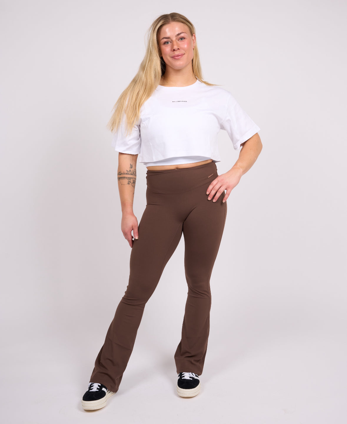 Flare Tights Mocha-7