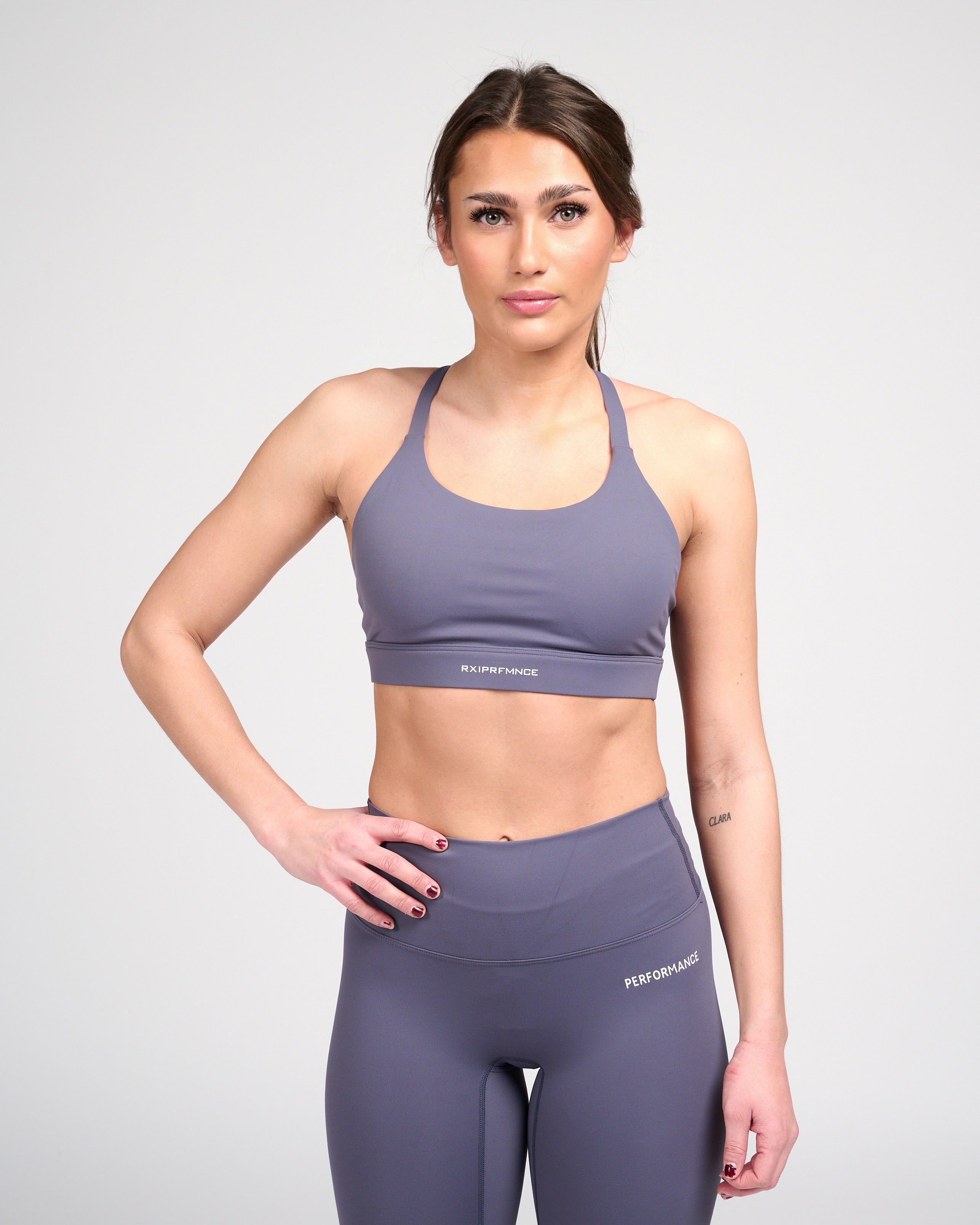 Isabel Sport Bra Purple Navy