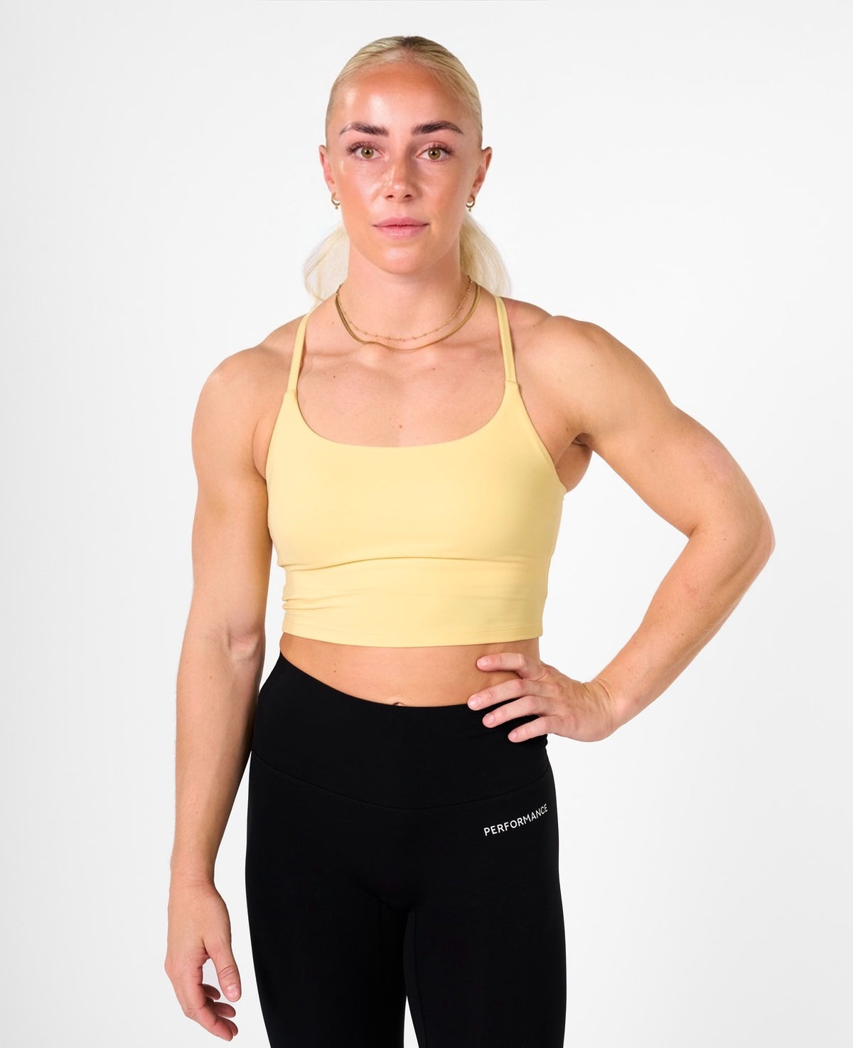 Isabel Crop Top Soft Lemon-1