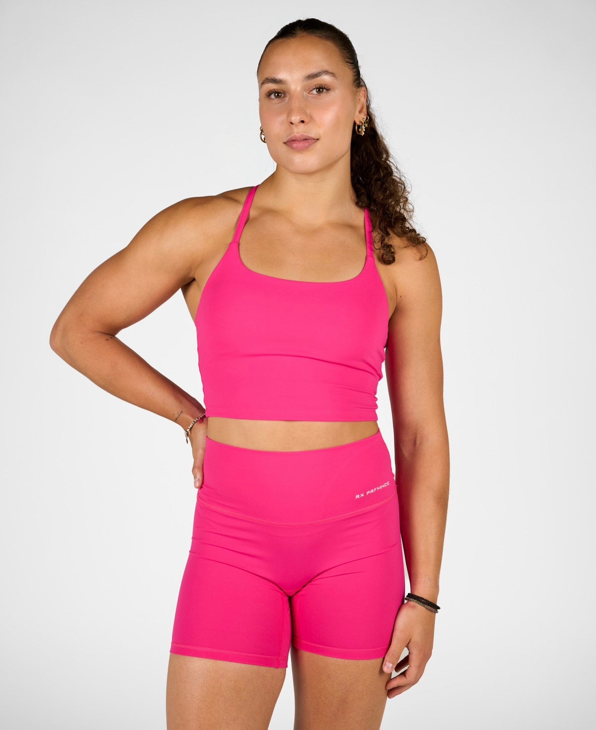 Isabel Crop Top Pink Velvet – Rx Performance