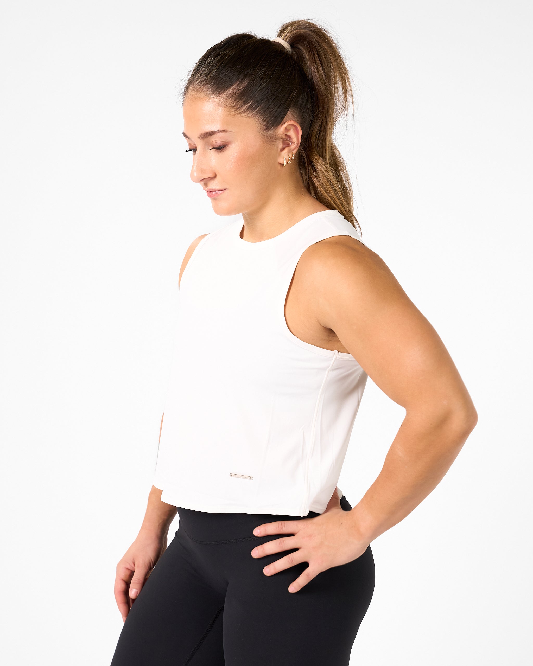 Helen - Løs Tank Top Fresh White