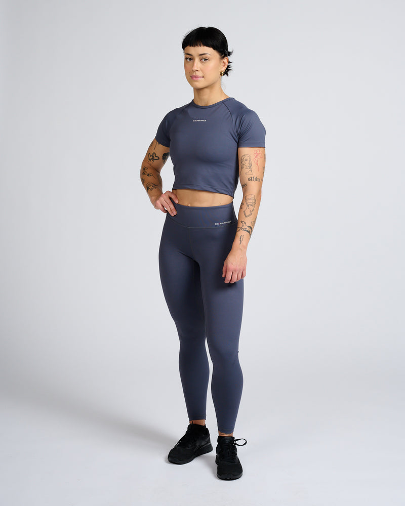 Jackie Crop Top Deep Graphite