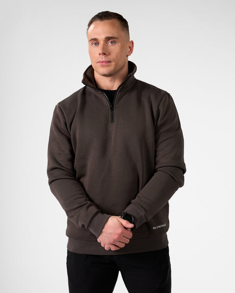 Essential Halfzip Sweater Terra Brown – Rx Performance