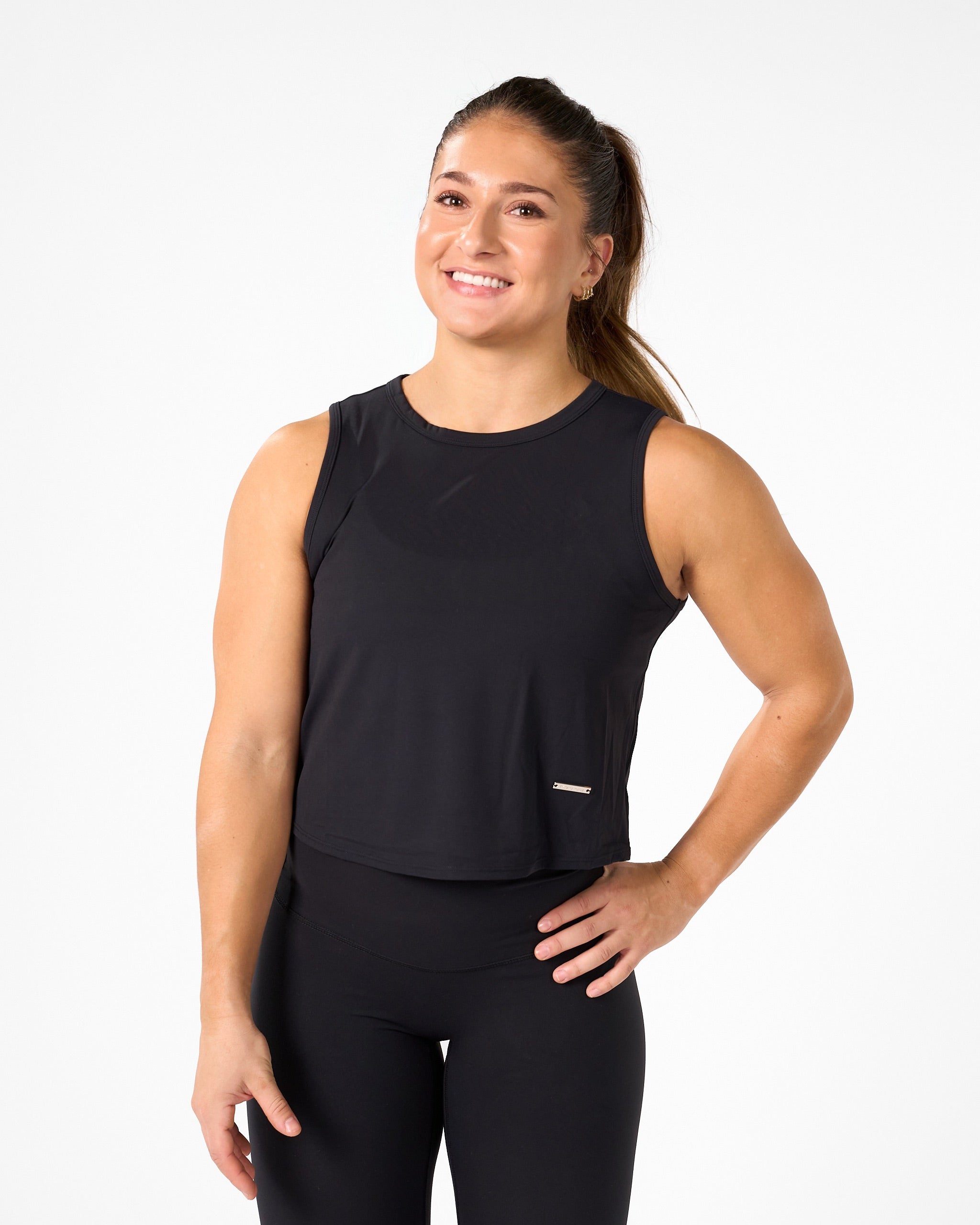 Helen - Loose Tank Top Black