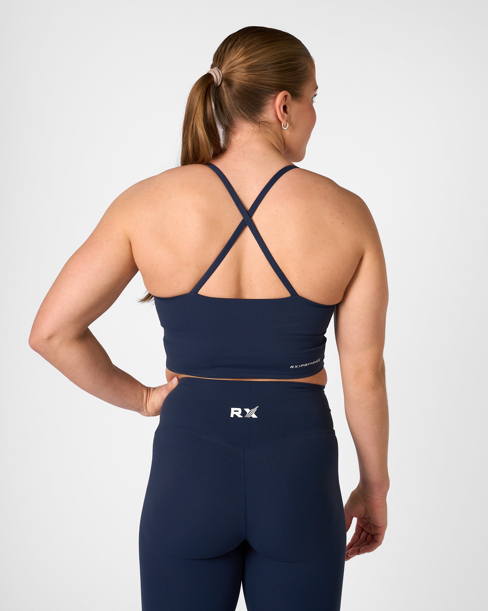 Isabel Crop Top Deep Blue-3