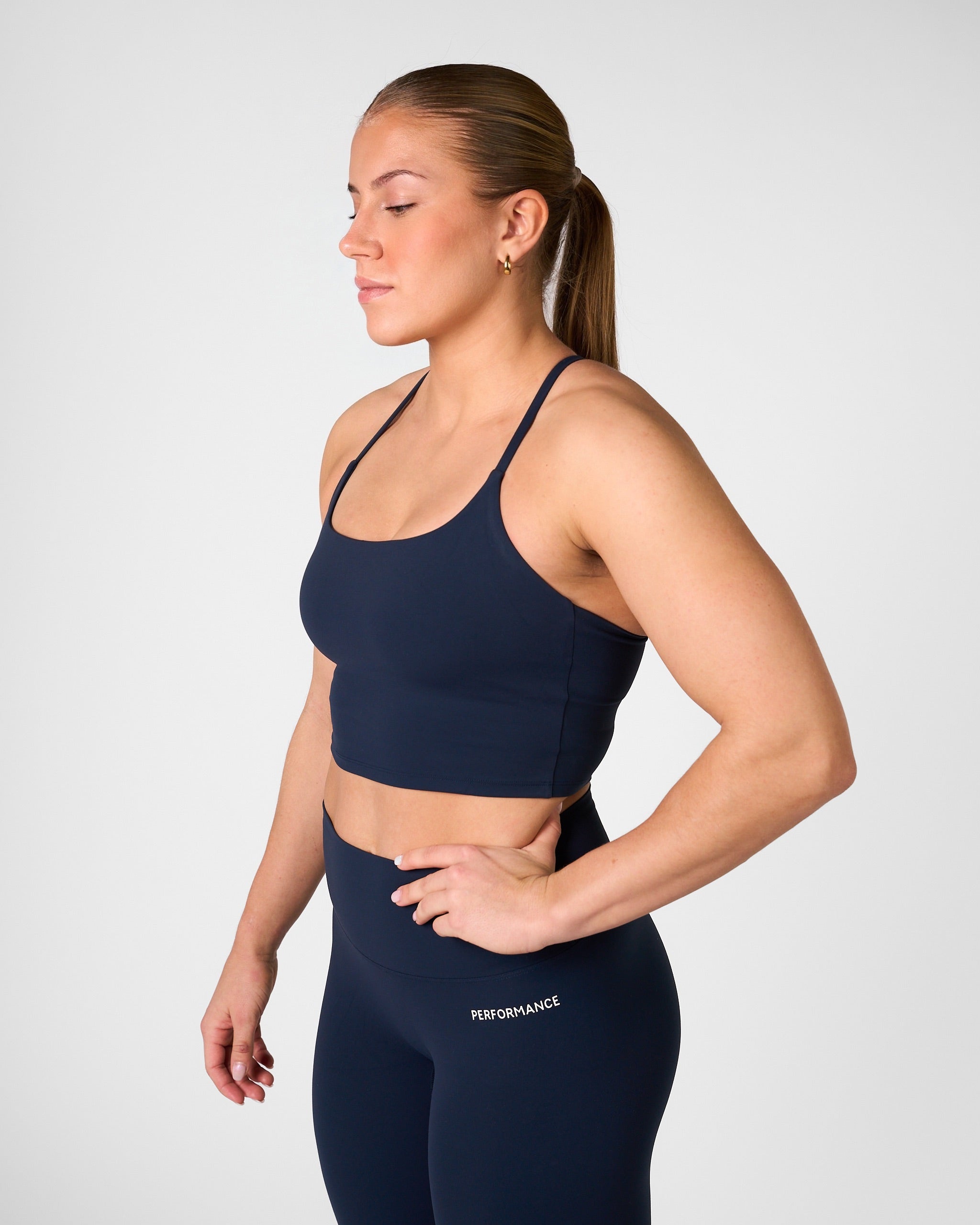 Isabel Crop Top Deep Blue-2