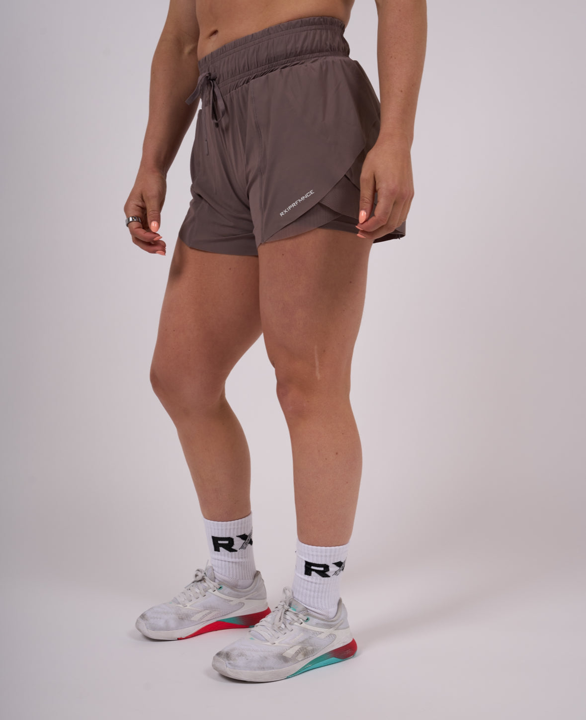 Performance Running Shorts Taupe