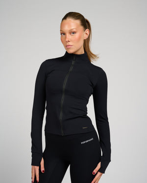 Helen Zip Longsleeve Black