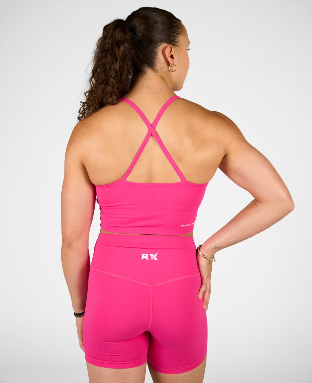 Isabel Crop Top Pink Velvet-3