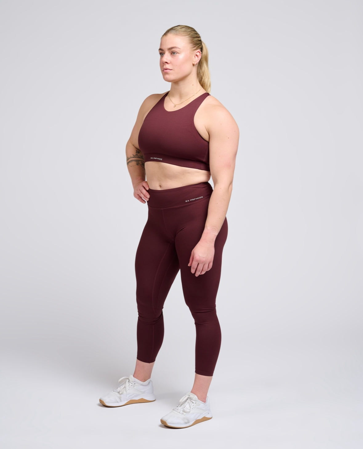Performance Sport Bra Burgundy-3