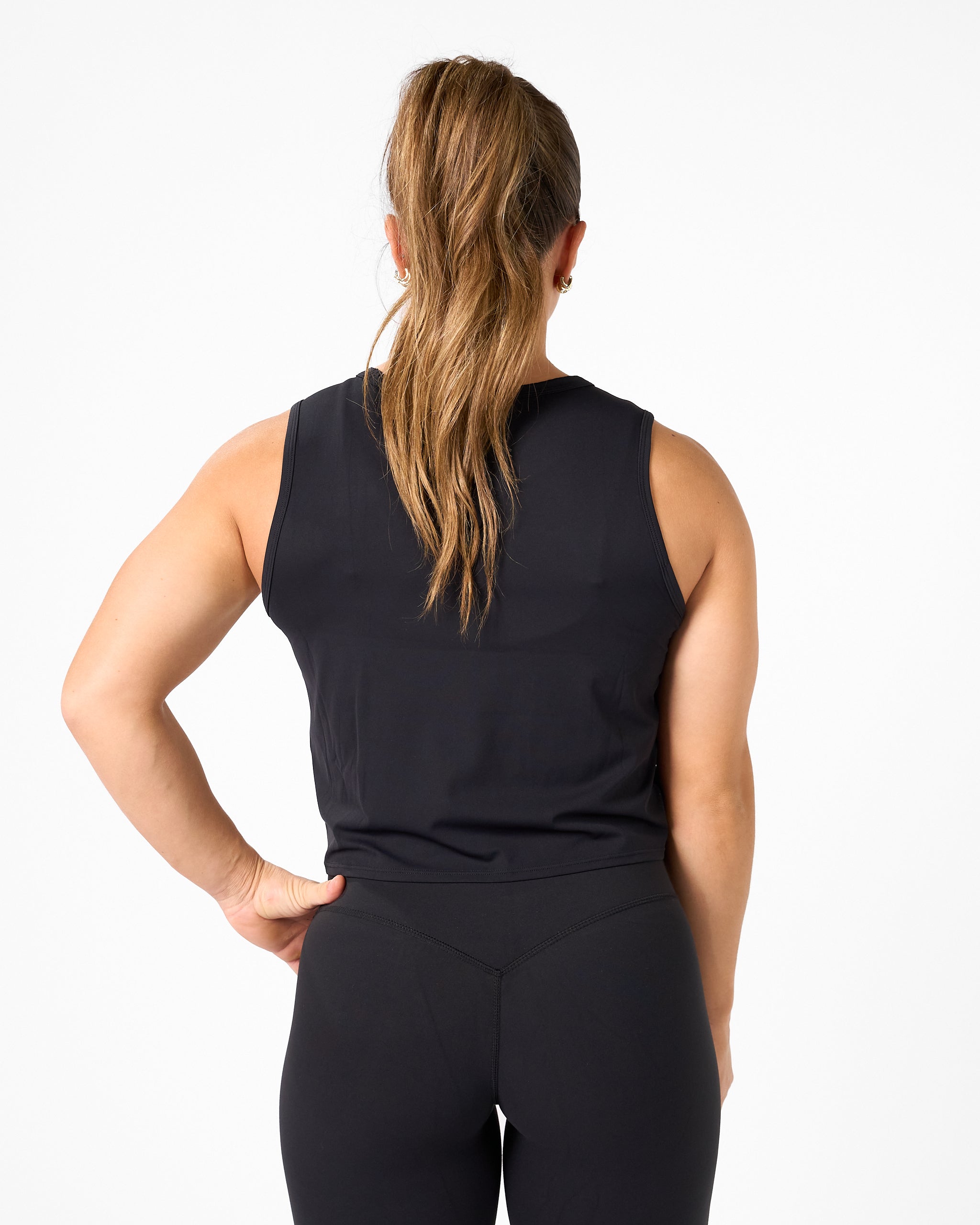 Helen - Løs Tank Top Sort-3