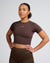 Jackie Crop Top Brown