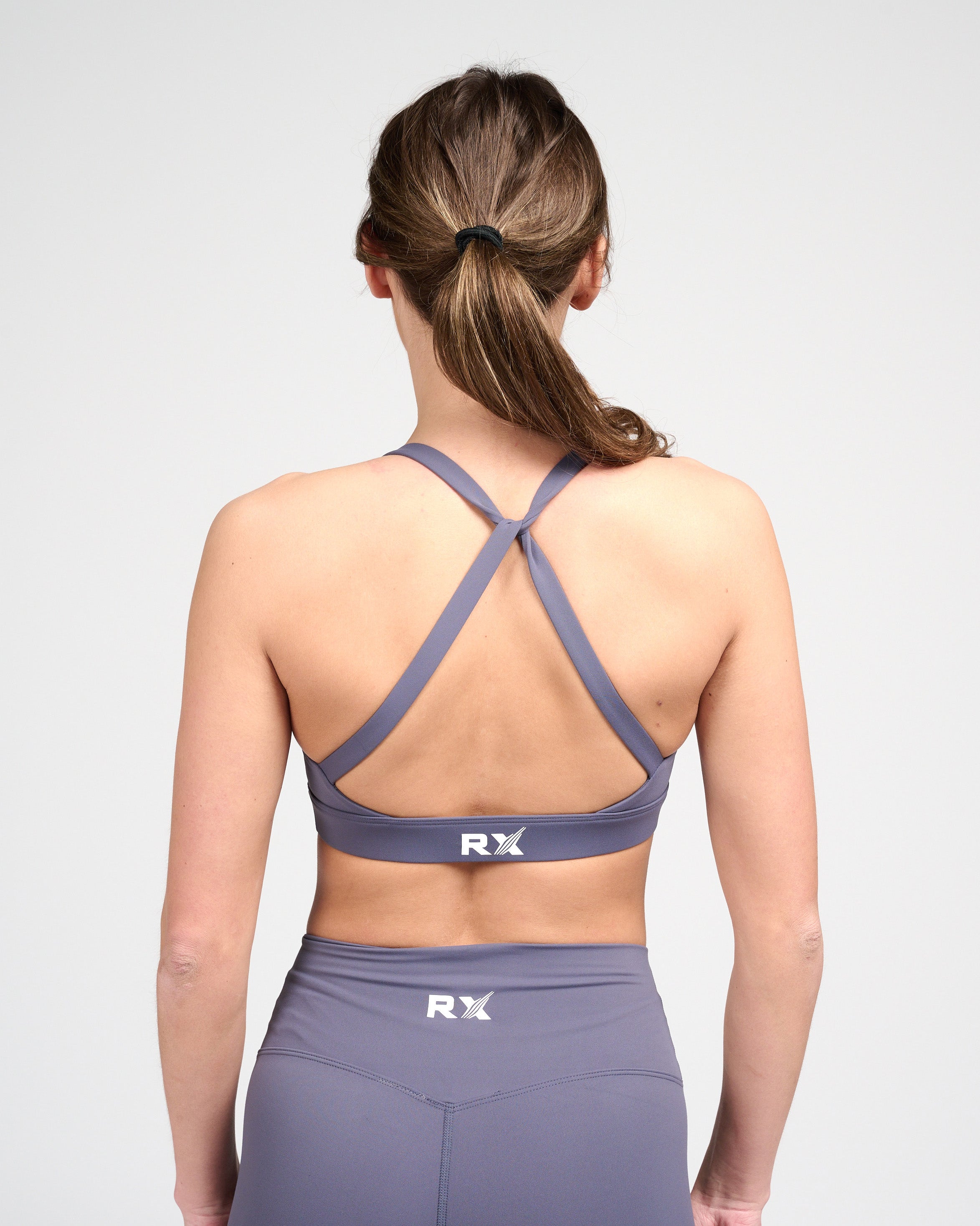 Isabel Sport Bra Purple Navy