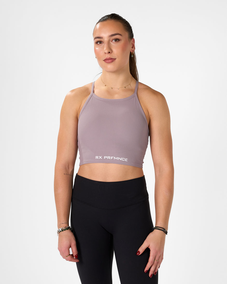 Annie Crop Top Purple – Rx Performance