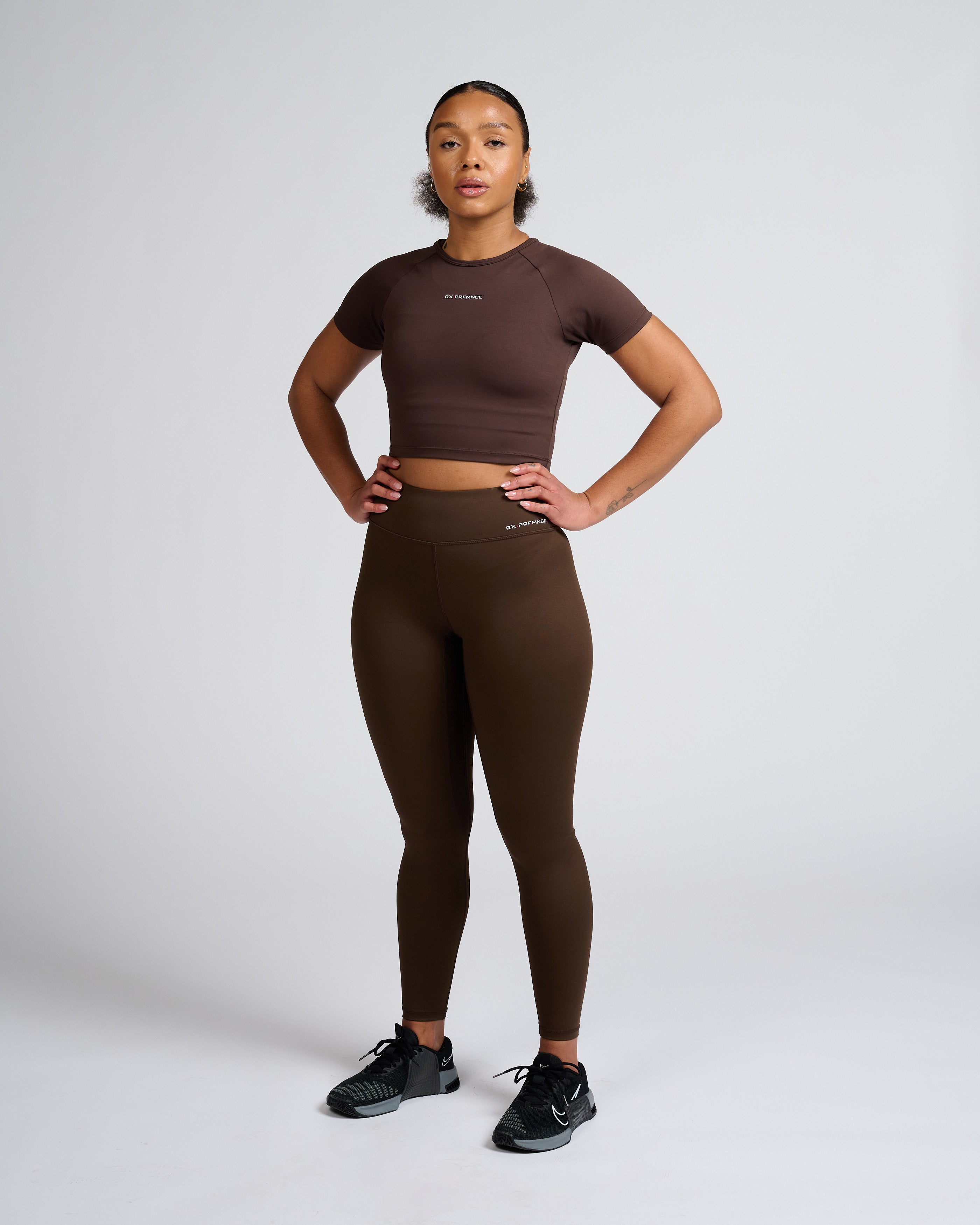 Jackie Crop Top Brown-3