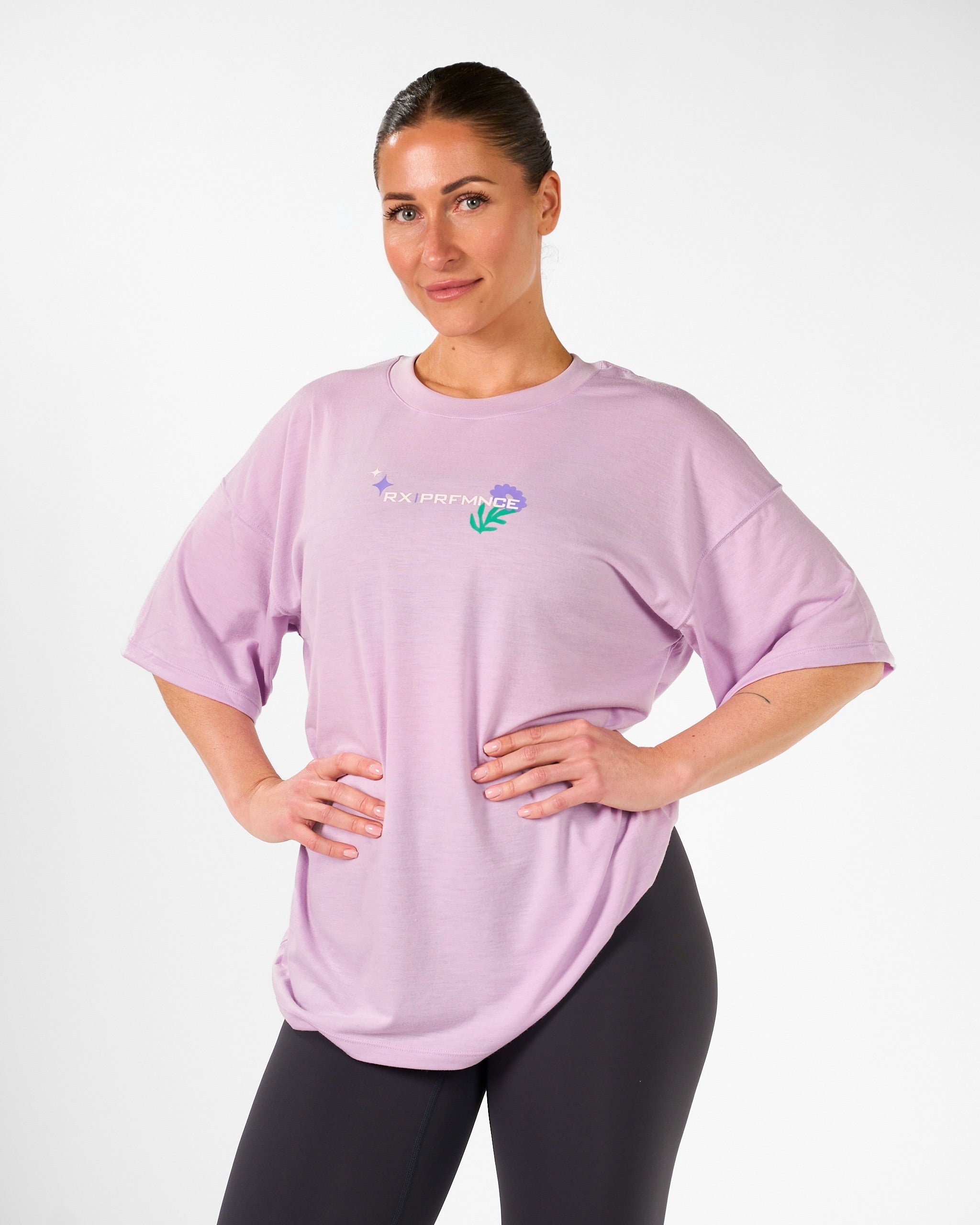 Strength Looks Good Tee Lavender