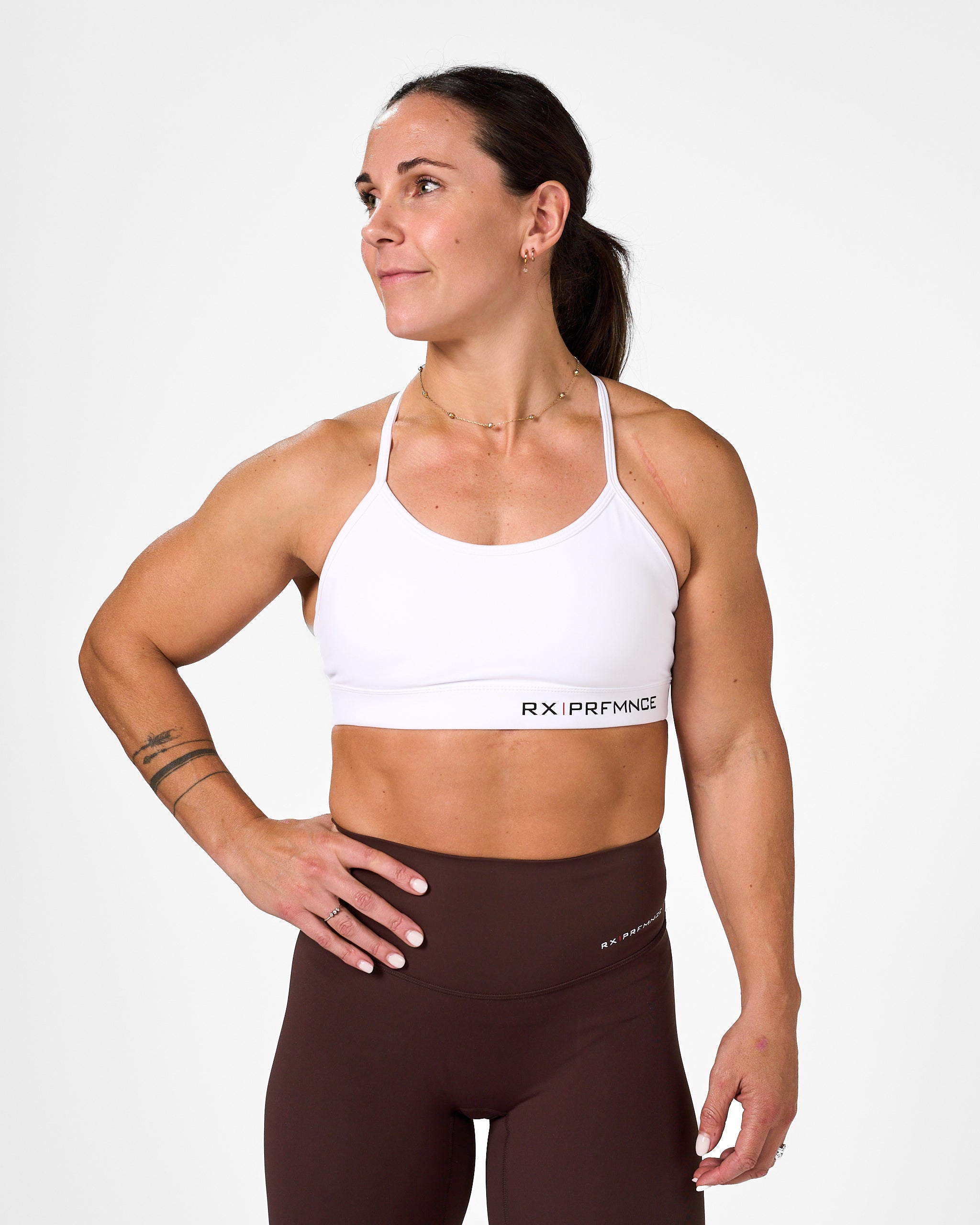 Barbara Sport Bra White