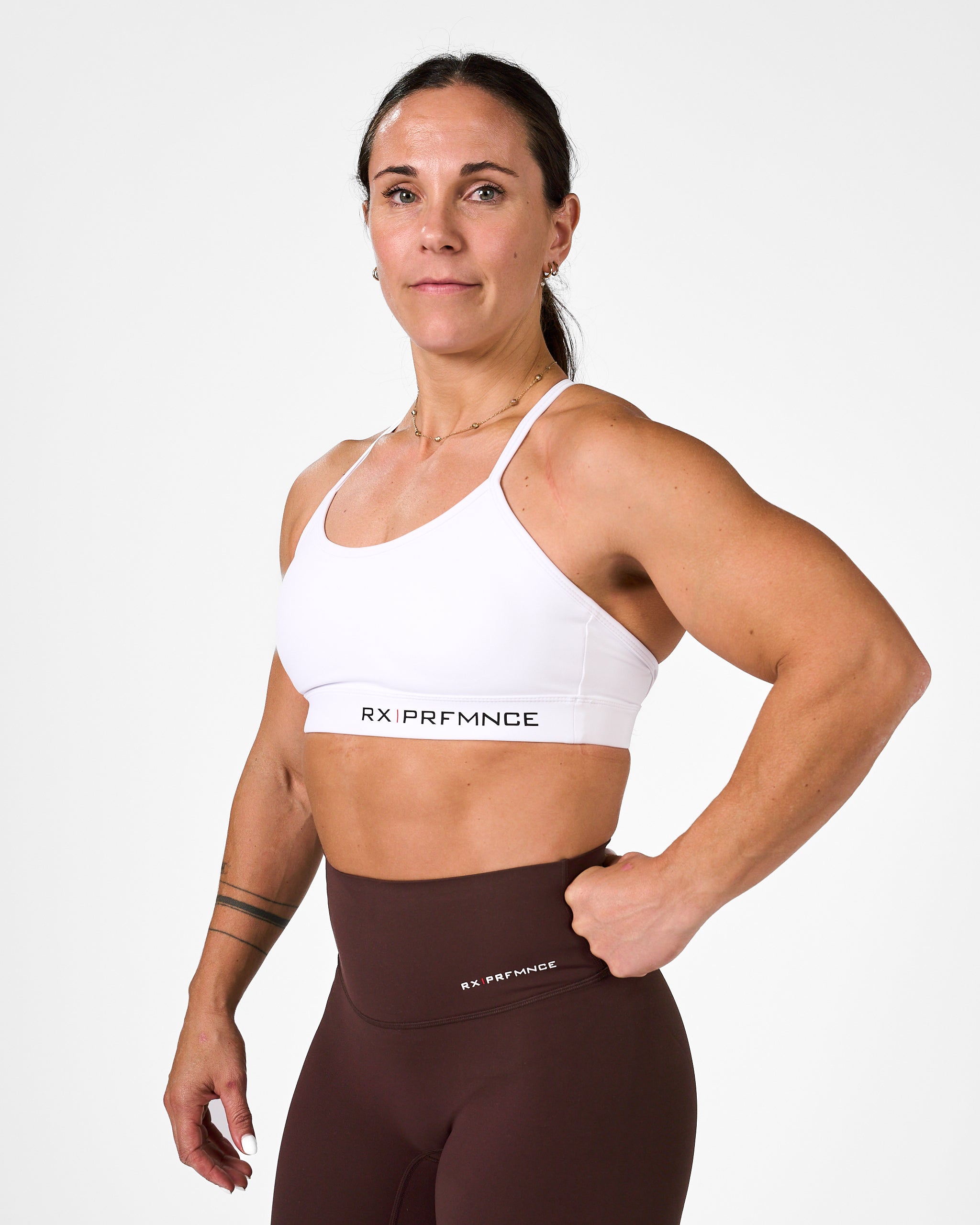 Barbara Sport Bra White