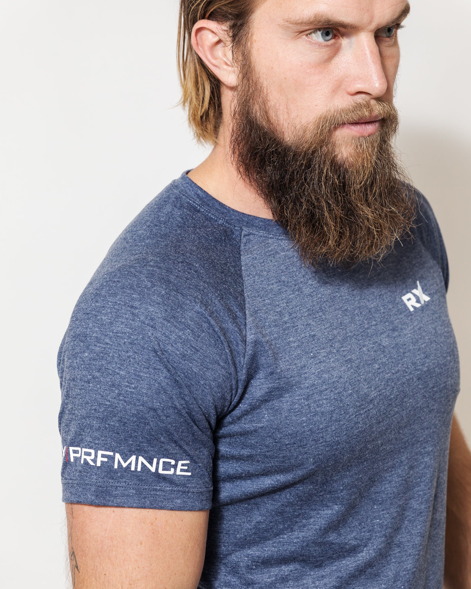 JT T-Shirt Melange Blue-4