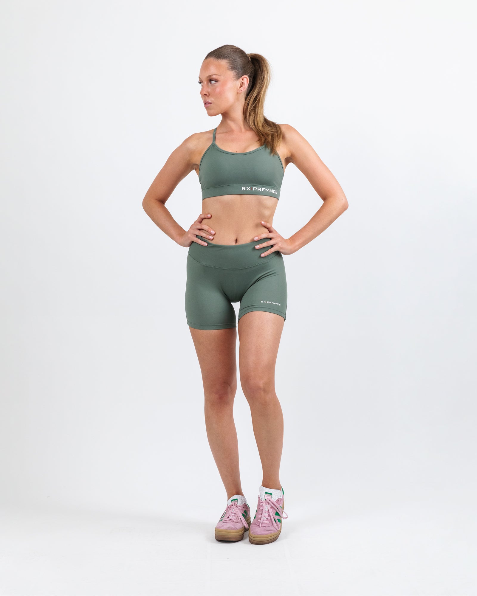 Barbara Sport Bra Vintage Green-5