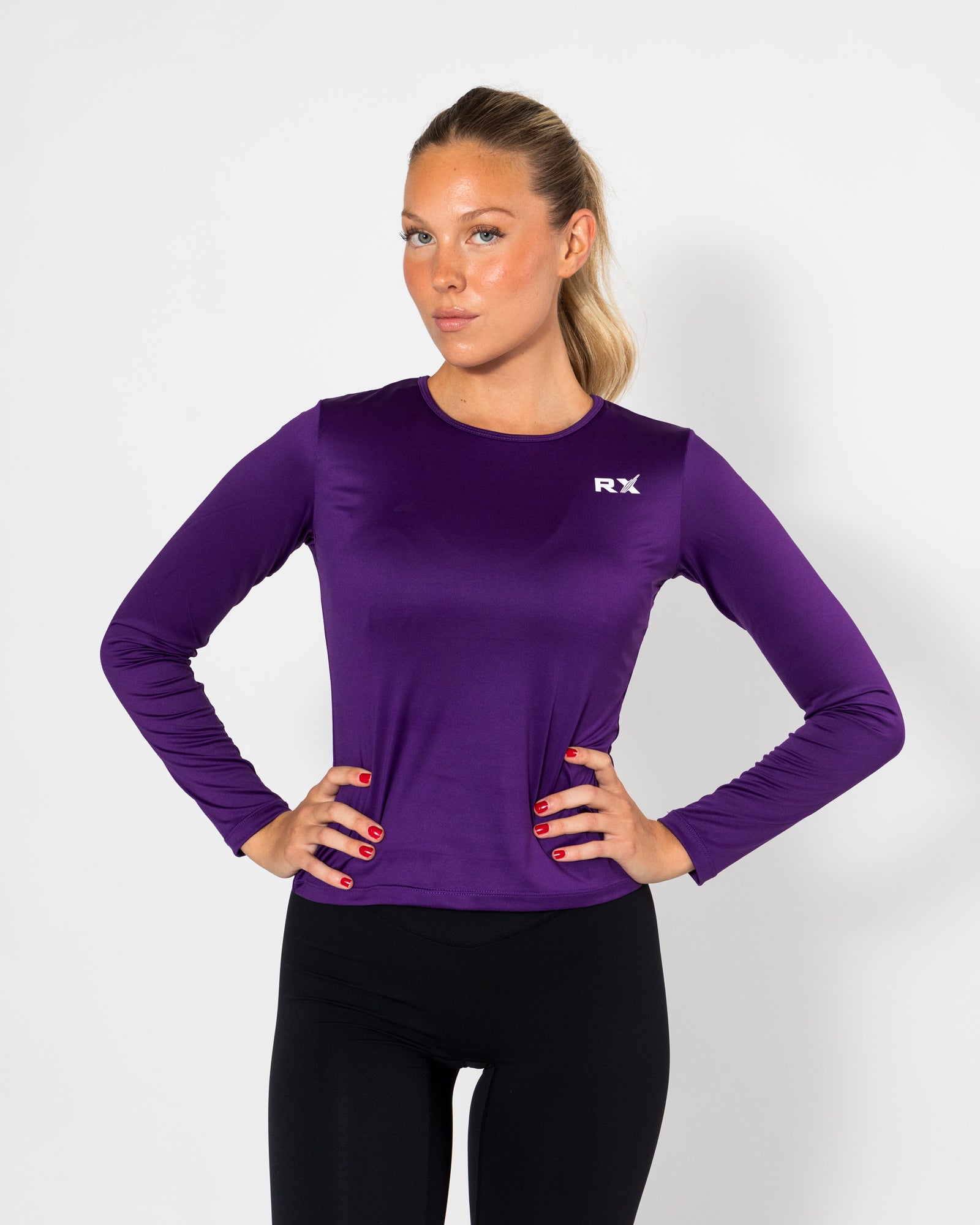 Diane Long Sleeve Top Purple – Rx Performance