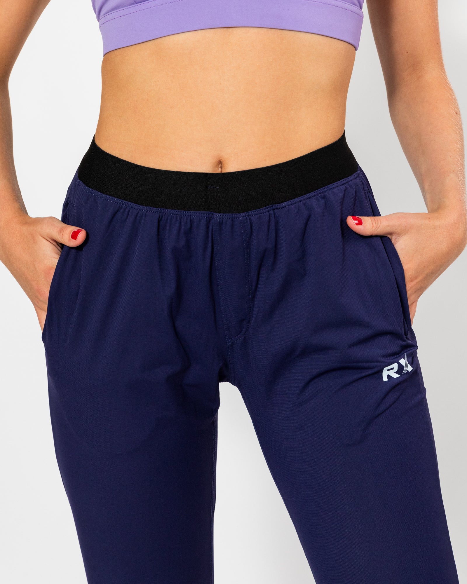 Performance Tech Pants Navy Purple-5