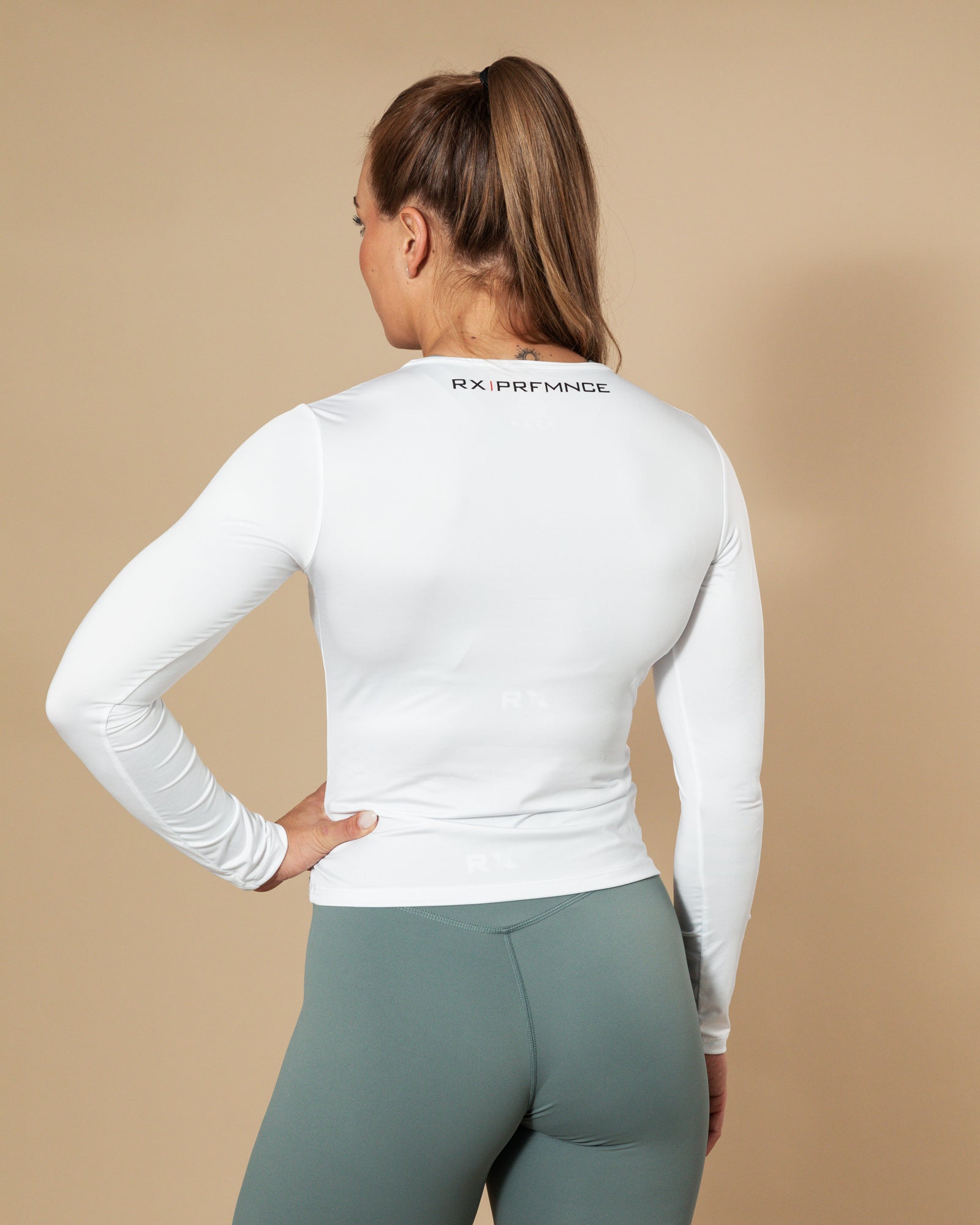 Diane Long Sleeve Top White-4