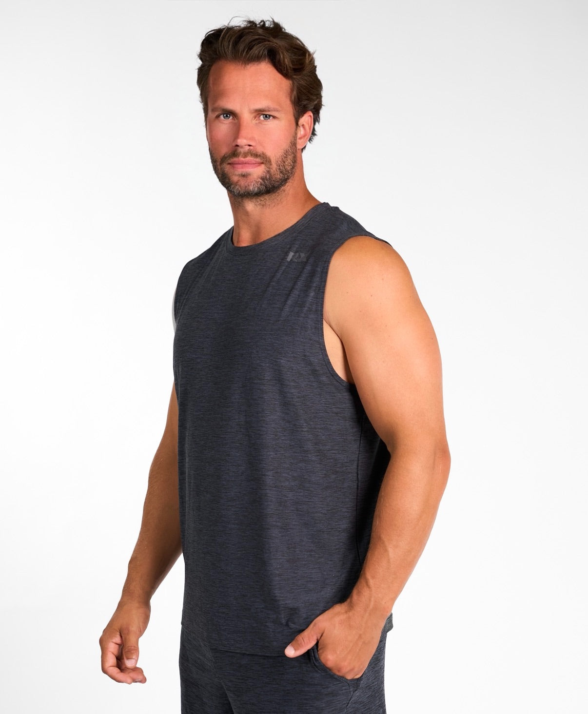 Core Tank Top Charcoal