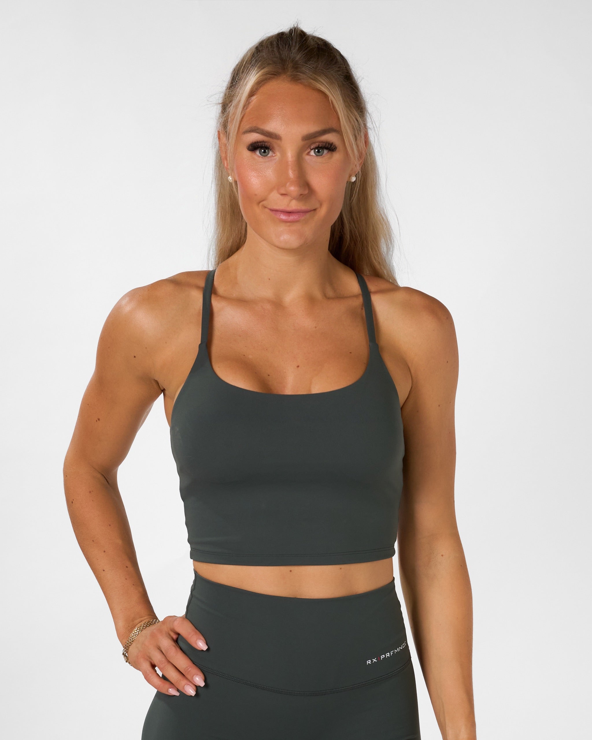 Isabel Crop Top Emerald Green