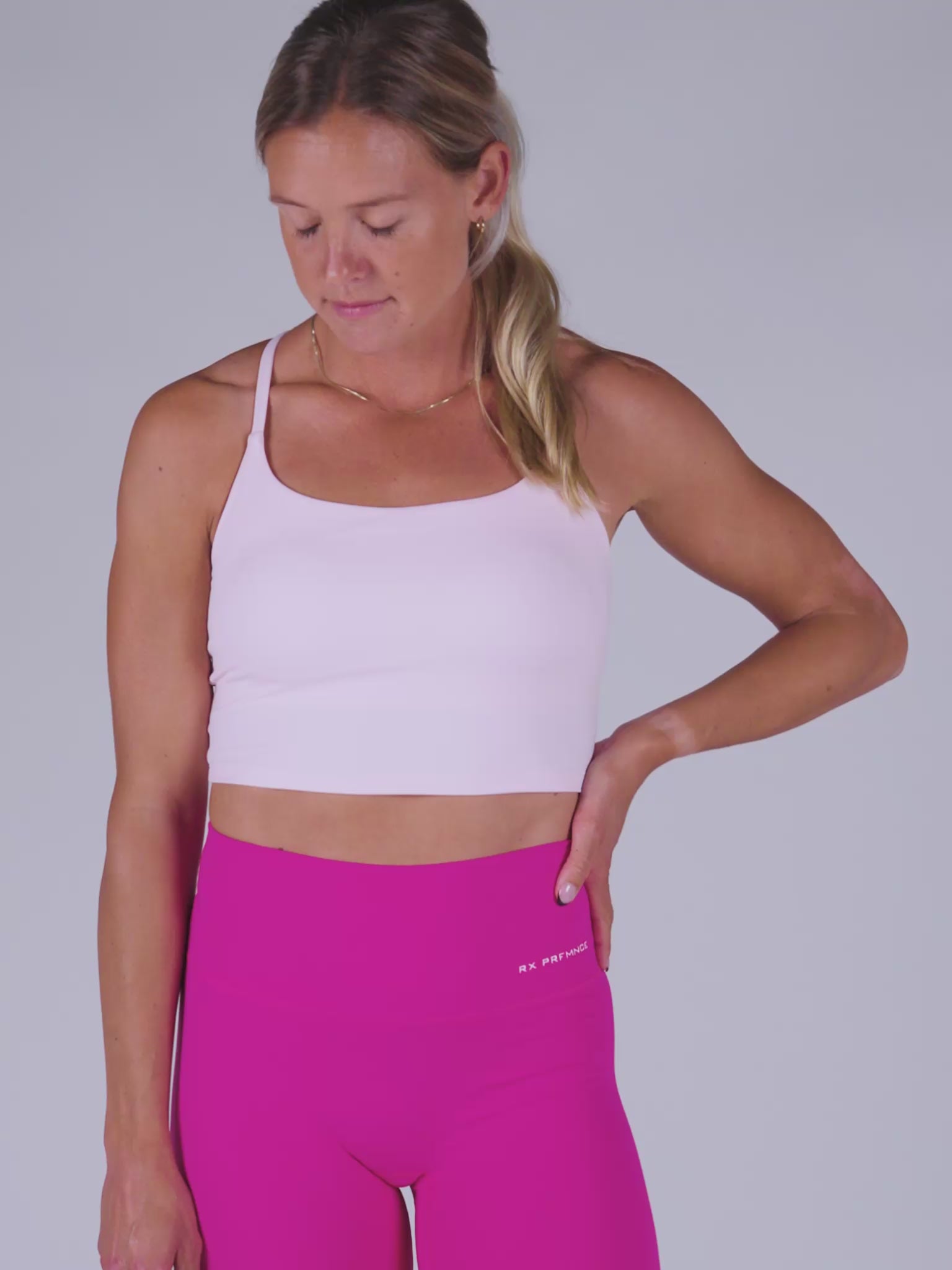 Isabel Crop Top Soft Pink-5