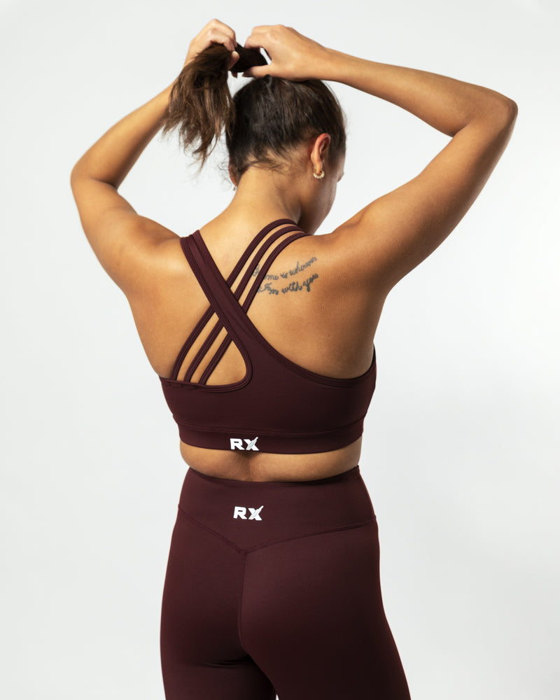 Grace Sport Bra Burgundy