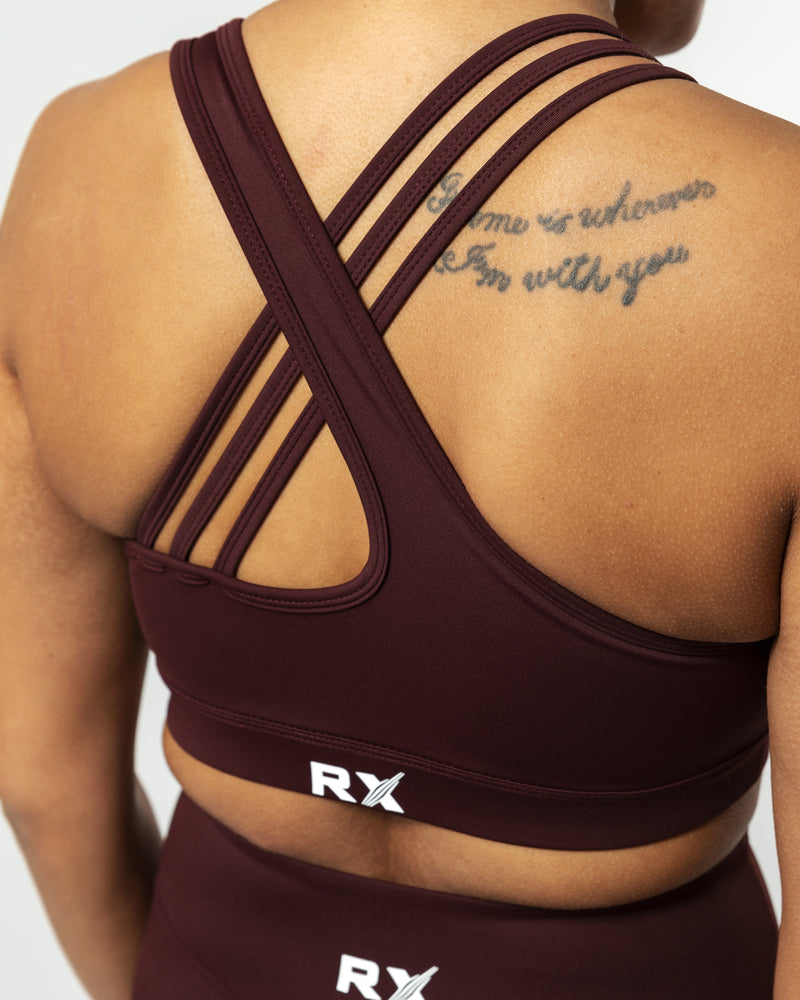 Grace Sport Bra Burgundy