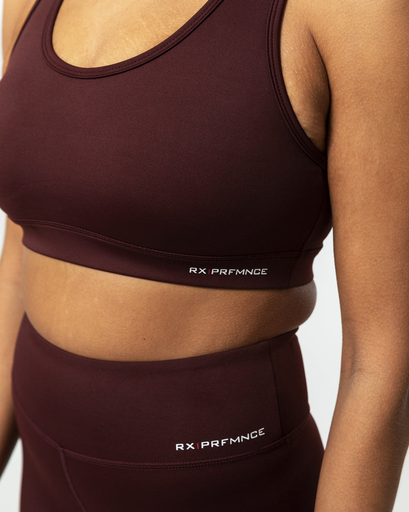 Grace Sport Bra Burgundy