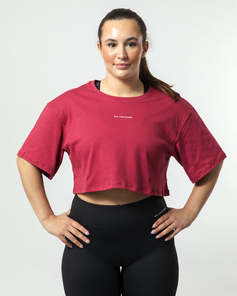 Grace Crop Top Rose Red