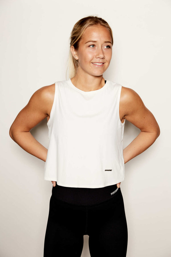 Helen - Løs Tank Top Fresh White