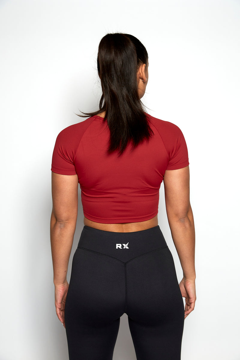 Jackie Crop Top Rød