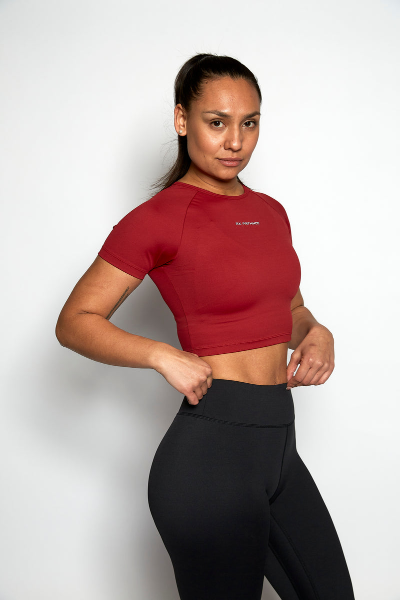 Jackie Crop Top Rød