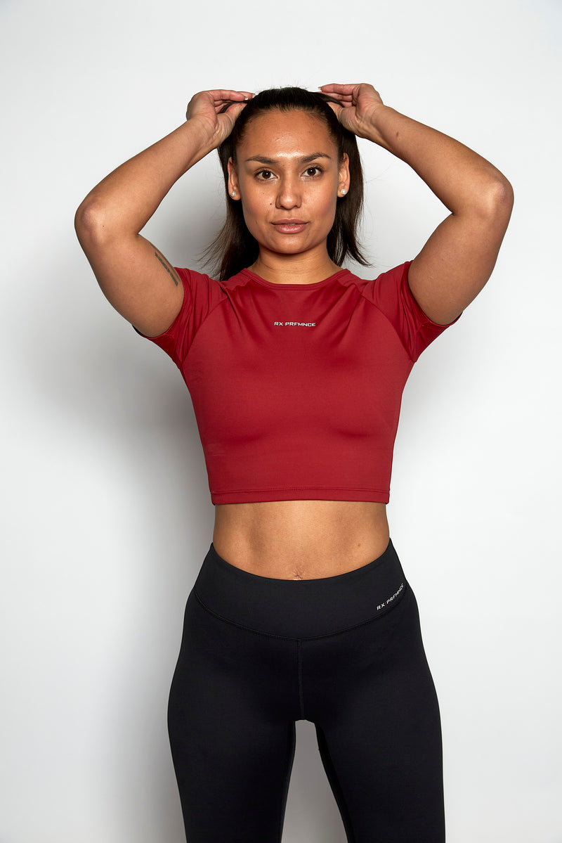 Jackie Crop Top Rød