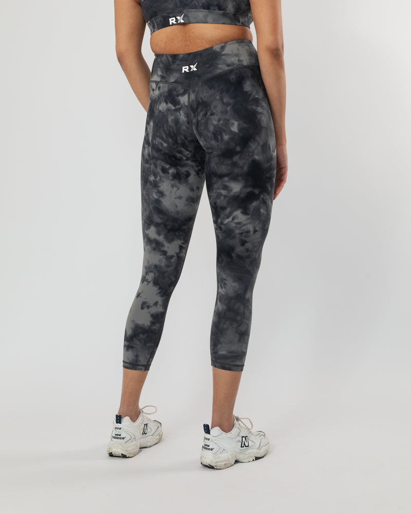 Performance Tights Marble Black 7/8