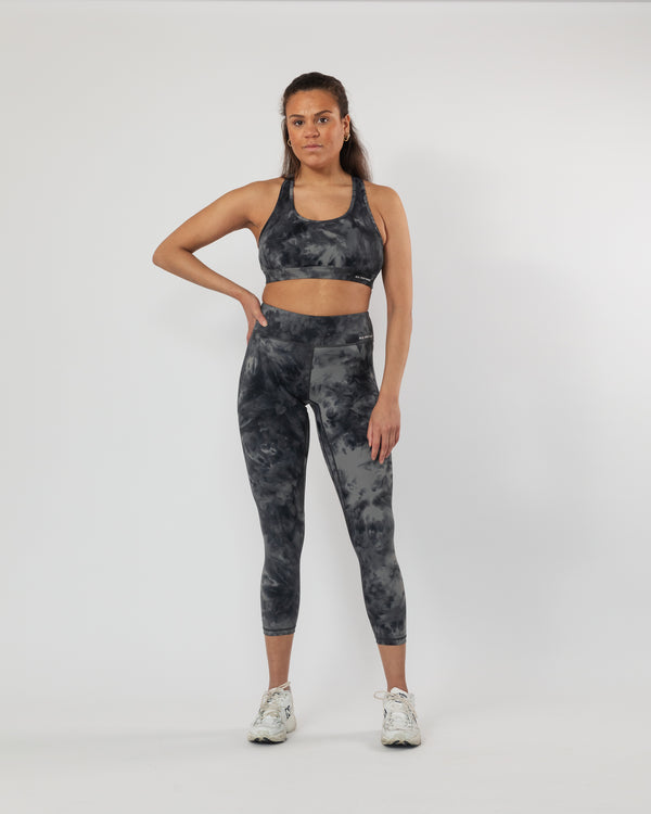 Performance Tights Marble Black 7/8