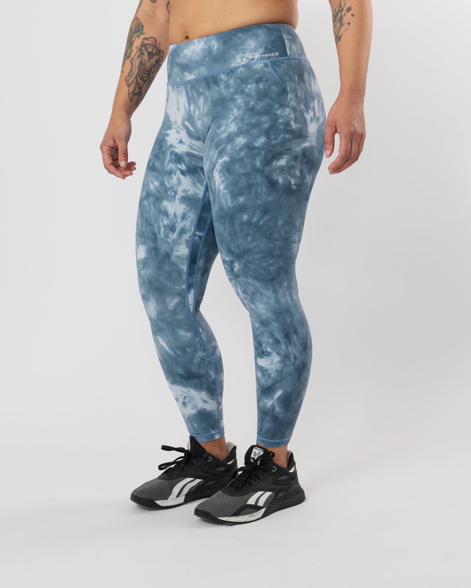Performance Tights Marble Blue 7/8-3