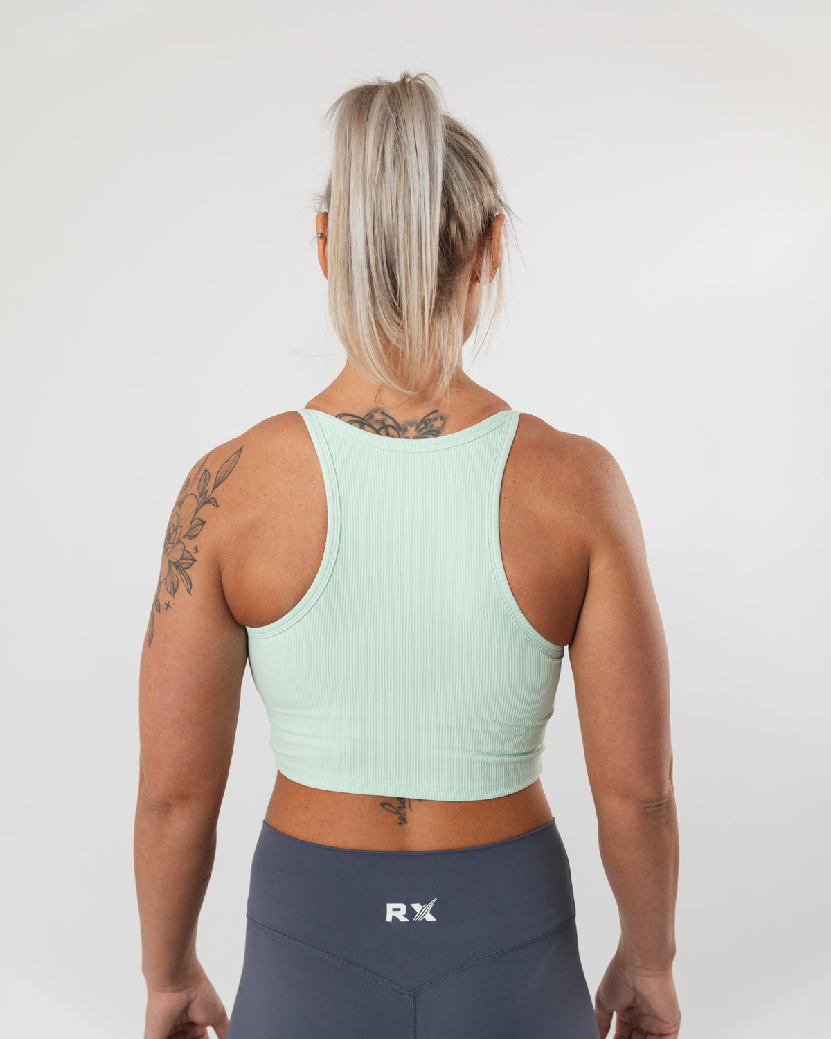 Annie Crop Top Mint Green-2
