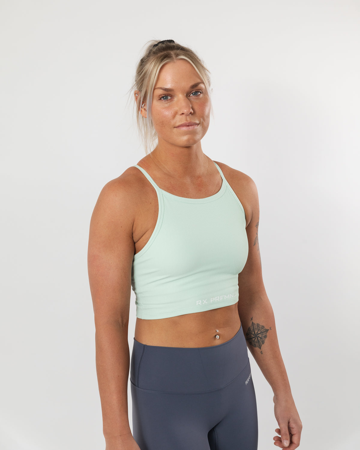 Annie Crop Top Mint Green-1